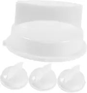 BAZEITFLOW 4Pcs Microwave Oven Timer Control Knob Replacement Knobs for Efficient Heat and Timing Compatible with Various Microwave Models Easy to Install and Use