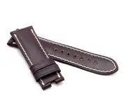 Marino Horween SHELL CORDOVAN Leather Watch Strap BROWN 24 mm -for folding clasp