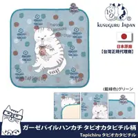 在飛比找momo購物網優惠-【Kusuguru Japan】紗布絨手帕 毛巾 日本眼鏡貓