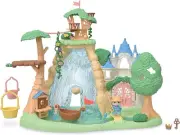 Sylvanian Families Secret Forest Falls Playset with Linnea the Husky