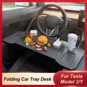 For Tesla Model 3 Y Food Tray Desk Folding Desk Steering Wheel Tray Eating Table