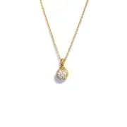 DAVID YURMAN NEW Petite Solari 18K Yellow Gold & Pave Diamond Pendant Necklace