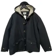 Original Penguin Munsingwear Sherpa Hood Quilted Lining Black Jacket 5XL NWT