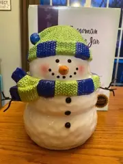 NEW SCENTSY SNOWMAN COOKIE JAR HOST EXCLUSIVE WITH BOX