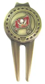 Tampa Bay Buccaneers Divot Tool with Golf Ball Marker