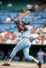 Larry Hisle Minnesota Twins bats v the Baltimore Orioles at an Ma- 1974 Photo