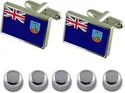 [Select Gifts] Shirt Dress Studs Montserrat Flag Cufflinks