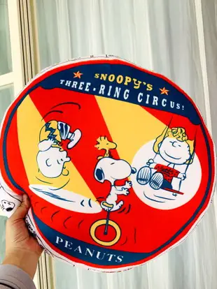 ⭐SNOOPY 史努比 靠枕 抱枕 頭枕 沙發抱枕 查理 直徑38CM