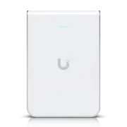 Ubiquiti UniFi Wi-Fi 6 In-Wall Wall-mounted Access Point with a built-in PoE switch.