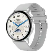 Mini Silicone Smart Watch With Colour Screen Dt3 Silver Smart Watches