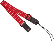 FUNOMOCYA Ukulele Guitar Strap Adjustable Length Cotton Leather Head Comfortable for Standing Play