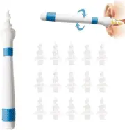 Q Grips Earwax Solvent, Spiral Silicone Ear Cleaner