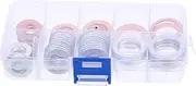 GRIRIW Oil Drain Gasket Set Assorted Aluminum and Copper Washers for Car Parts Leakproof Design for Multiple Automotive Oil Pan Drain Replacements