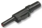 PLUG, 4MM, BLACK, MVL S, Banana Test Connectors 931824100