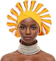 [JRZXTWL] African Women's Turban Party Headwear Handmade Braided hat Nigerian Headscarf