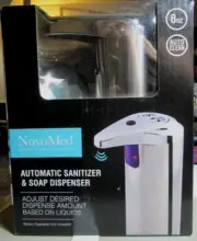 NuvoMed Automatic Hand Soap Dispenser Stainless Steel Design Battery Operated