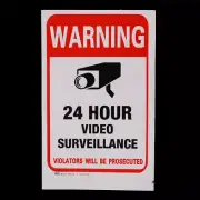 5pcs 24H CCTV Video Camera System Security Warning Sign Sticker High QualityUU