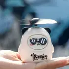 Panda USB Charging Fan Plastic Desktop Fan Mini Portable Fan for Students