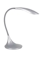 LEDlux Space II LED Dimmable Table Lamp With USB Port in Silver