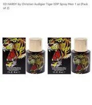 CS Ed Hardy Tiger Ink/Christian Audigier Edp Spray 1.0 Oz (30 Ml) (U) Pack of 2
