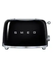 [Smeg] 50's Style 2 Slice Toaster in Black TSF01BLAU