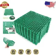 12-Pack Non-Slip 12'' x 12'' Interlocking Rubber Outdoor Flooring Tiles for S...