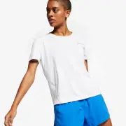 Nike Womens Miler T-Shirt White/Reflective Silver Size Small AJ8121-100