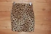 NEW Charlotte Russe Women's Skirt Size Medium Stretch Pull On Leopard