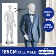White Male Mannequin Model Dressmaker Full Body Torso Manikin Dummy Shop Display