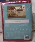 Food Network Spill-Proof Microfiber Tablecloth 70” Round Christmas Red Checker