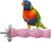 Parrot Stick Stand - Calcium Teeth Chew Toy, Perches for Bird Cages, Hamster Grinding Stone,Natural Stick Paw Grinding Rough-Surfaced Chew Toy for Cockatiels, Cockatoo, Lorikeet, Conure, Parakeet