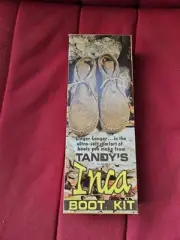 Vintage Tandy Leather Inca Boot Kit & hole punch multi-sized Made In USA