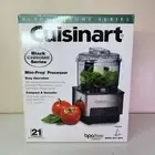 NEW Cuisinart Mini-Prep Processor 21oz Black Chrome Series DLC-1 Food Processor