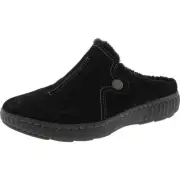 Clarks Womens Caroline Step Black Slip On Clogs Shoes 7 Medium (B,M) BHFO 1344