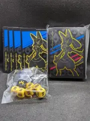 Pokemon TCG Crown Zenith Lucario 65 Card Deck Sleeves Dice and 4 Card Dividers
