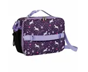 Kids Cartoon Lunch Bag Thermal Insulated Bag Oblique Straddle Lunch Bag Purple