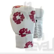 Custom Made Denim Tears Inspired Boxing Gloves 10oz Pink/White