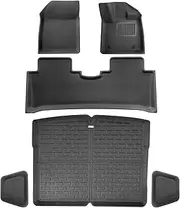 CMMCAT for BYD ATTO3 2024-2025 3D Floor mats and Trunk Liner Mats, Maximum Coverage, All-Weather Slip Resistant, Durable/XPE+TPR Noise-reducing Rubber, Non-deforming-Heavy duty/6-piece Set (AU RHD)