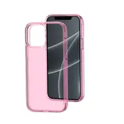 iPhone 14 Pro Max Clear Shockproof Case Cover with Drop Protection - Tough Build, Scratch Resistant, Wireless Charging Compatible - Clear Pink