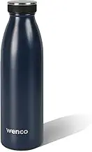 wenco Stainless Steel Water Bottle 0.5 L / 500 ml Insulated and Leak-Proof for Cold and Hot Drinks Can Also Be Used as Thermos Flask BPA Free - Blue