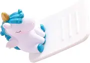 Uonlytech 2pcs Unicorn Phone Stand Colorful Plastic Holder for Office Home Decor Fun Design Eye Protection Workmanship Blue Unicorn Rack