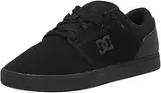 [DC Shoes] DC Men's Crisis 2 Skate Shoe, Black/Black/Black, 6