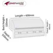 Built In BBQ Cover 60cm Length