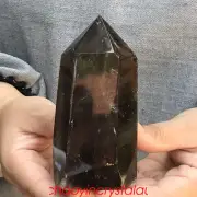 0.74LB Natural Smokey Citrine Quartz Obelisk Quartz Crystal Point Wand XA2989