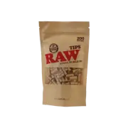 Raw Classic Natural pre rolled tips filter roach Tips Pre-Rolled - Bag of 200
