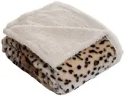 Throw Blanket-Fleece Sherpa Tiger