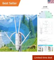Outdoor WiFi Extender Dual Band Weatherproof Long Range Pass-Through POE
