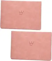 TEMPNAP 2pcs Faux Leather Birth Certificate Holder Folding Cover Protector Organizer Sleeve for Safely Storing Birth Certificates and Other Important Documents