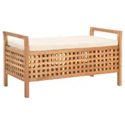 Storage Bench 93x49x49 cm Solid Walnut Wood vidaXL