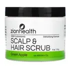 Zion Health, Deep Cleansing Scalp & Hair Scrub with Argan Oil, Green Apple, 4 oz
